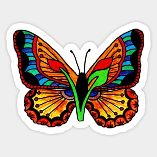 V FOR VEGAN BUTTERFLY Sticker